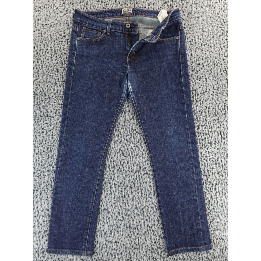 Naked & Famous The Straight Men 30X27 Blue Stretch Selvedge Hipster Retro